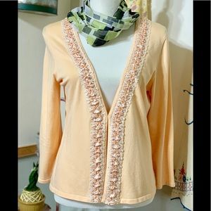 LIMITED - PEACH CARDIGAN